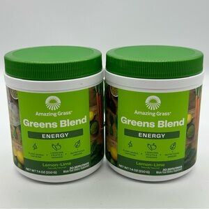 (2) AMAZING GRASS | Green Superfood Energy Greens Powder Plant Based Caffeine